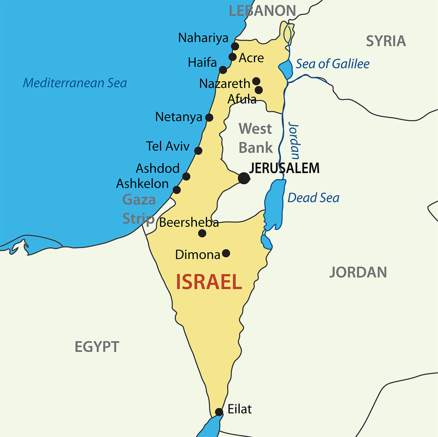 IsraelCitiesMap